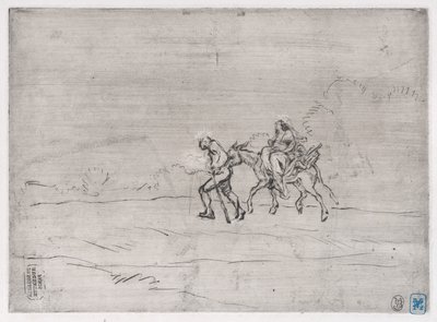 Fuite en Égypte, 1848 - Charles Emile Jacque