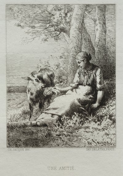 Amitié - Charles Emile Jacque