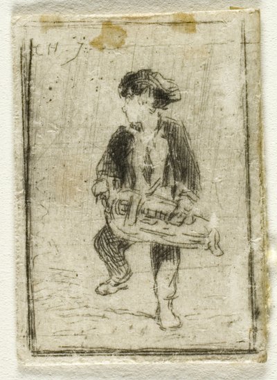 Joueur de vielle - Charles Emile Jacque