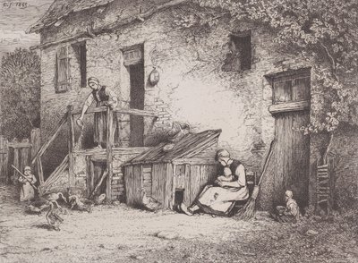Devant la maison, 1845 - Charles Emile Jacque