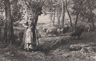 La Bergère - Charles Emile Jacque
