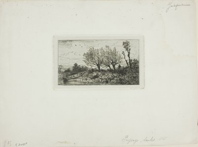 Paysage, saules - Charles Emile Jacque