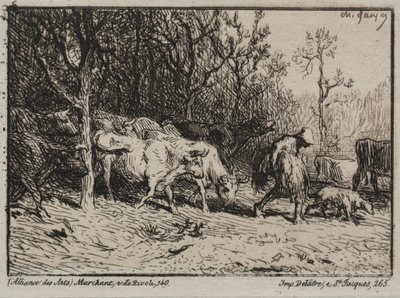 Le Vacher - Charles Emile Jacque