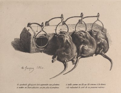 Piège à souris, 1860 - Charles Emile Jacque