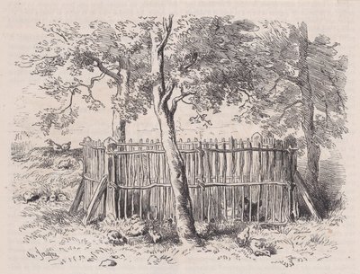 Parc à élèves, du Magasin Pittoresque, vers 1852 - Charles Emile Jacque