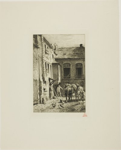 Cour Parisienne - Charles Emile Jacque