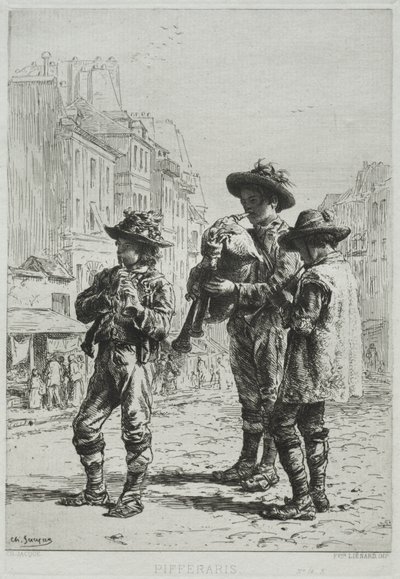 Pifferaris - Charles Emile Jacque