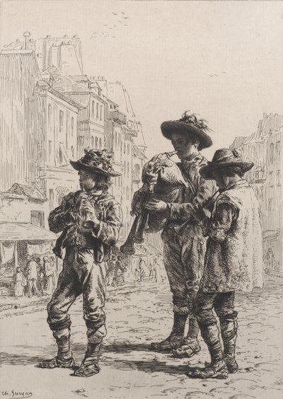 Pifferaris - Charles Emile Jacque