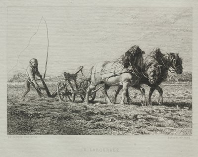 Labourage - Charles Emile Jacque