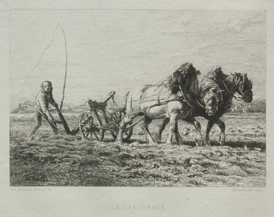Labourage - Charles Emile Jacque