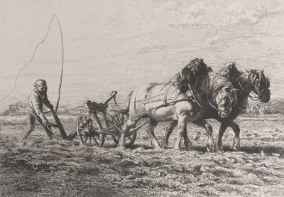 Labourage - Charles Emile Jacque