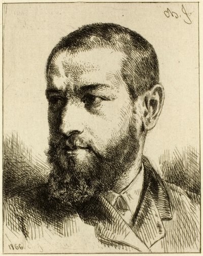 Portrait de J.J. Guiffrey - Charles Emile Jacque