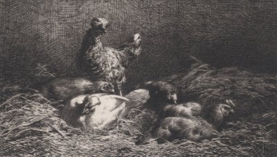 Poules, 1867 - Charles Emile Jacque