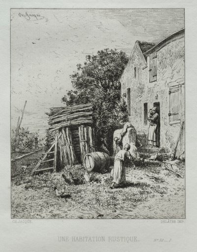 Maison Rustique - Charles Emile Jacque