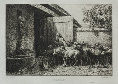 Bergerie - Charles Emile Jacque
