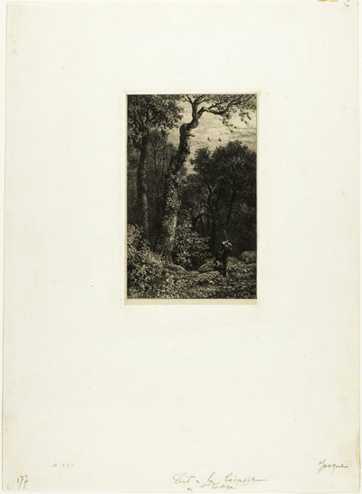 Chasse à la bécasse - Charles Emile Jacque