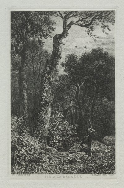 Chasse à la Bécasse - Charles Emile Jacque