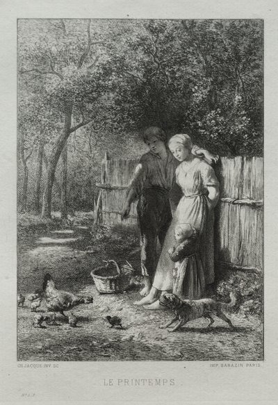 Printemps - Charles Emile Jacque