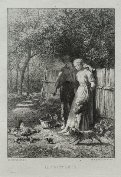 Printemps - Charles Emile Jacque