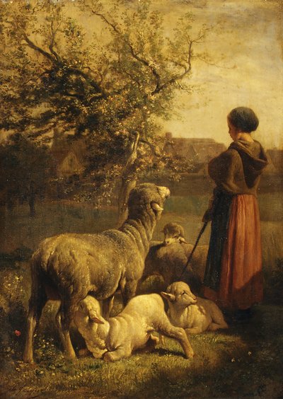 Printemps - Charles Emile Jacque