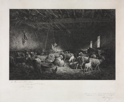 Stable - Charles Emile Jacque