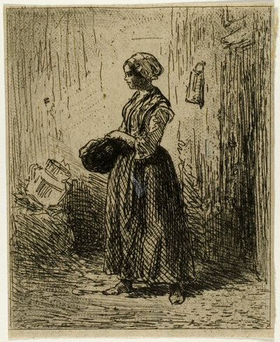 Paysanne debout - Charles Emile Jacque