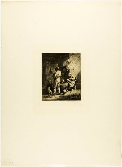 Souper - Charles Emile Jacque