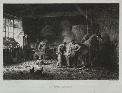 La Forge - Charles Emile Jacque