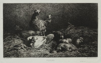 Les Poules - Charles Emile Jacque