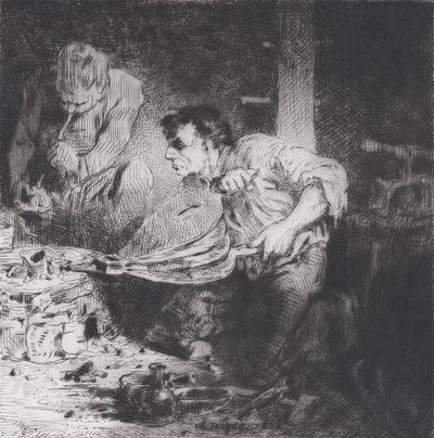 Les Faux-monnayeurs, 1843 - Charles Emile Jacque