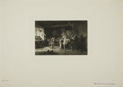 La boutique du maréchal-ferrant - Charles Emile Jacque