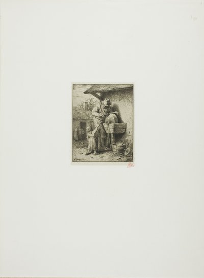 Le rémouleur - Charles Emile Jacque