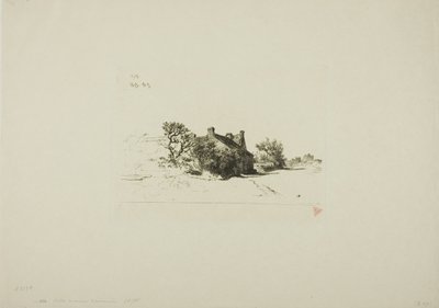 Les petites maisons, Kercassier - Charles Emile Jacque