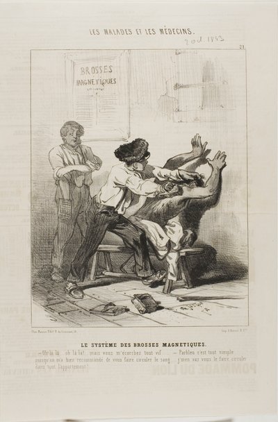 La méthode du pinceau magnétique (planche 21) - Charles Emile Jacque