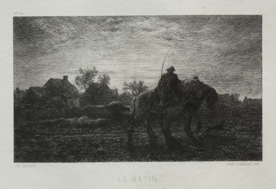 Le Matin - Charles Emile Jacque