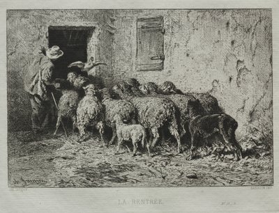 Le Retour - Charles Emile Jacque