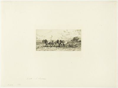 Le rouleau - Charles Emile Jacque