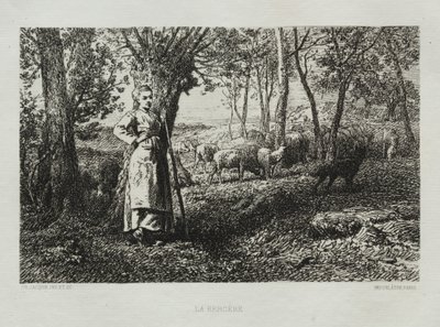 La Bergère - Charles Emile Jacque
