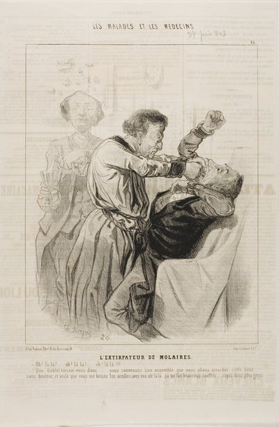 Le tireur de dents (planche 15) - Charles Emile Jacque