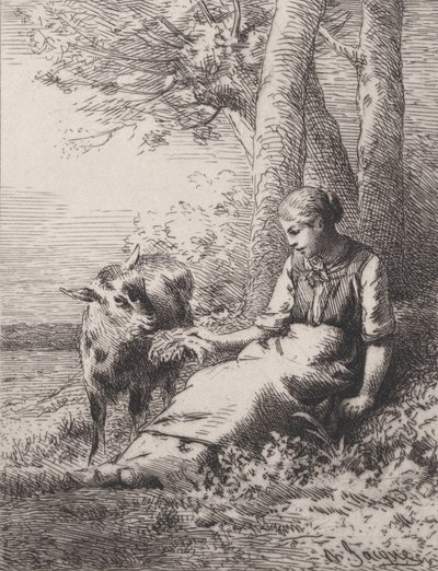Une Amitié, 1867 - Charles Emile Jacque