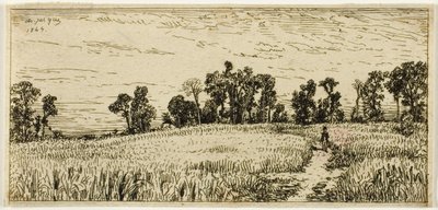 Champ de blé - Charles Emile Jacque