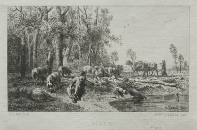 Hiver - Charles Emile Jacque
