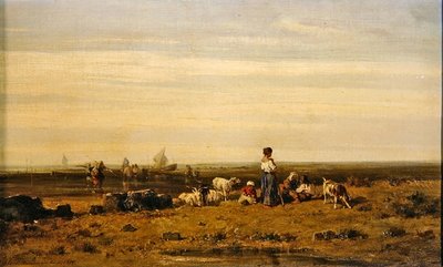 Halte au bord de la mer - Charles Émile de Tournemine