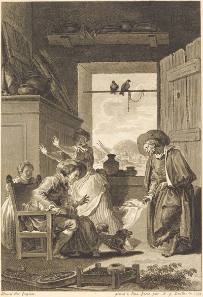 Belphégor - Charles Emmanuel Patas and Antoine Jean Duclos after Jean Honoré Fragonard