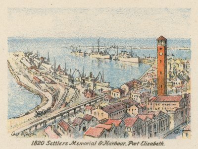 Afrique du Sud : Mémorial des Colons de 1820 et Port, Port Elizabeth - Charles Ernest Peers