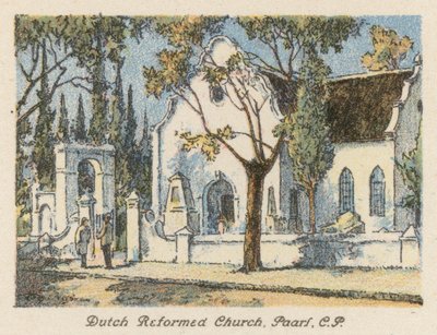 Afrique du Sud : Église réformée néerlandaise, Paarl, CP - Charles Ernest Peers