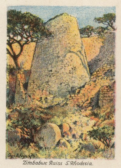 Afrique du Sud : Ruines du Zimbabwe, S Rhodesia - Charles Ernest Peers