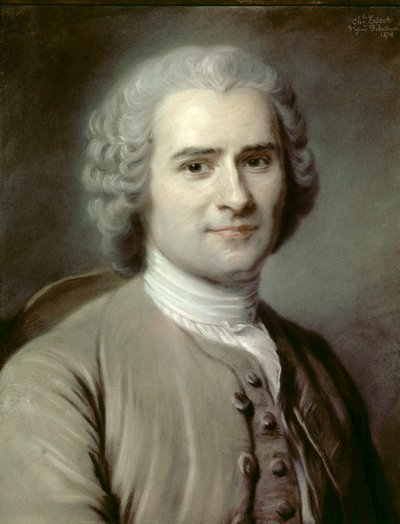 Portrait de Jean-Jacques Rousseau (1712-1778), philosophe suisse - Charles Escot