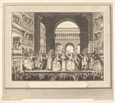 Couronnement de Voltaire - Charles Etienne Gaucher after Jean Michel Moreau