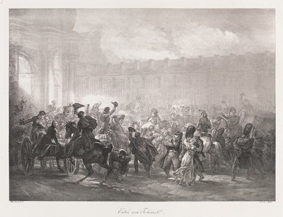 Entrée des Tuileries, début du 19e siècle - Charles Etienne Pierre Motte